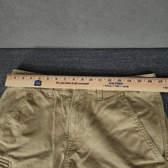 Timberland Cargo Short sz 32 Men Classic Fit Beige 9" 100% Cotton Hiking Camping - Picture 6 of 11